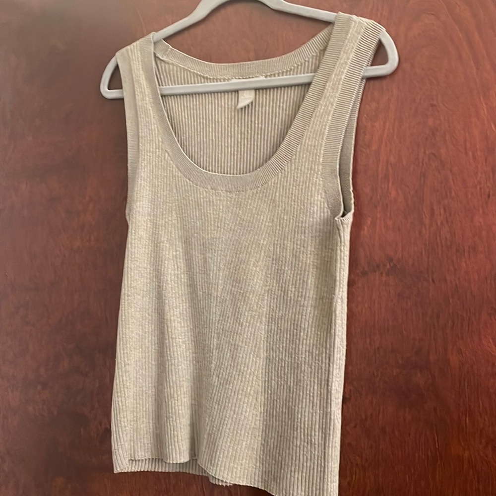 Beige Sweater Tank H&M